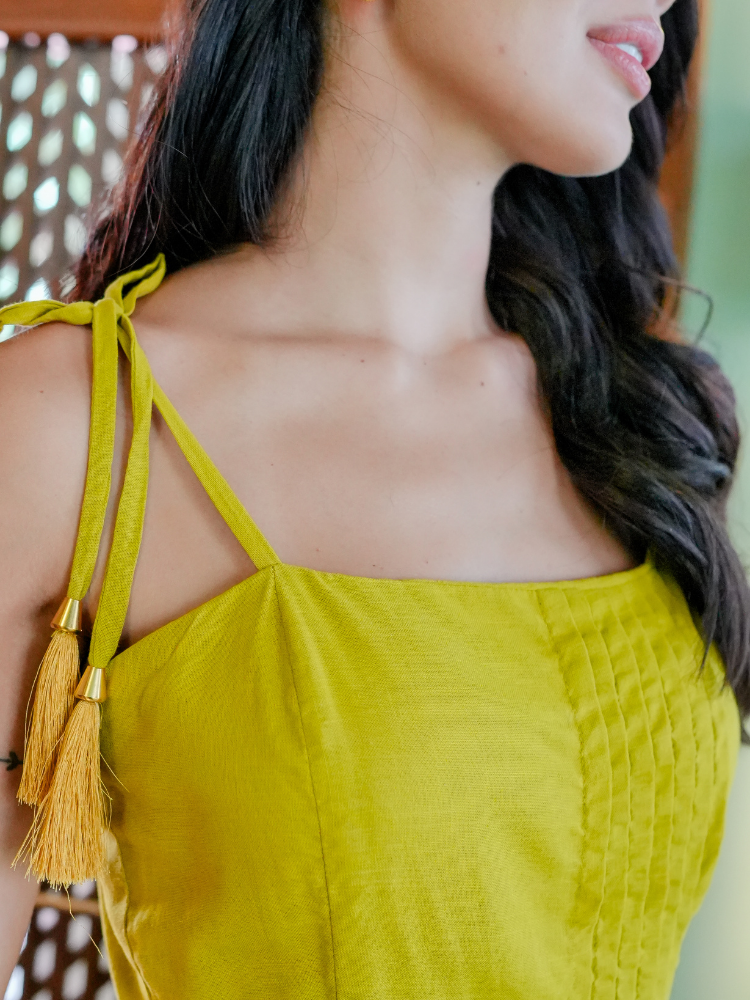 VIVIENNE DRESS IN PISTACCIO