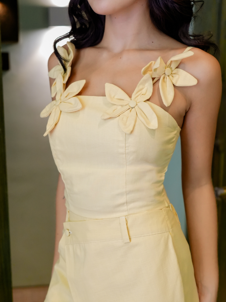 VICTORIA PANT BUTTERY YELLOW